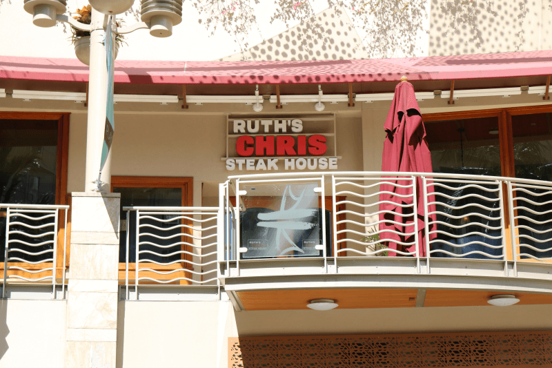 ハワイ旅行で夕食を食べたお店　RUTH'S CHRIS STEAK HOUSE Waikiki（ルースズ・クリス・ステーキハウス・ワイキキ）